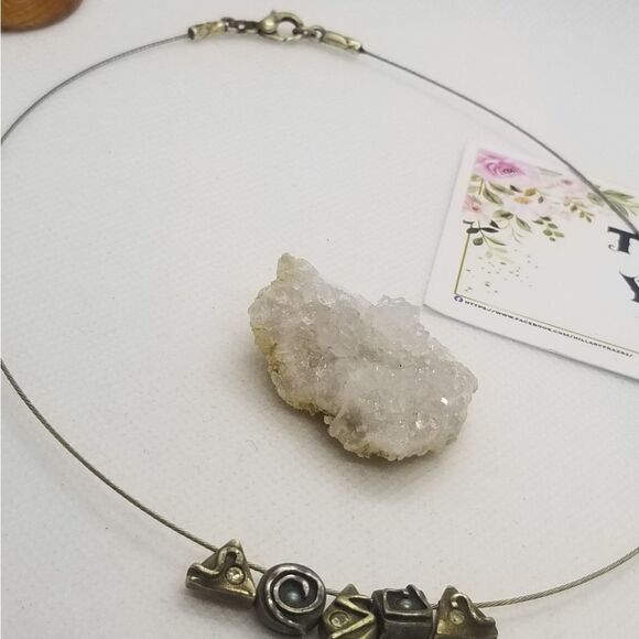 Aztec floating chunk‎ necklace - Picture 2 of 2